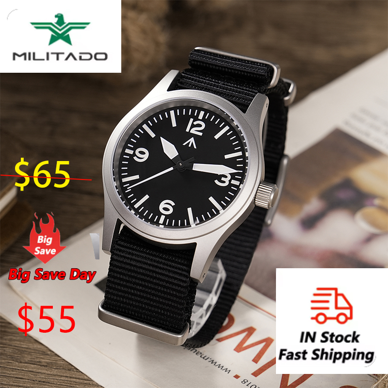 Vintage Watch Crystal - Militado ML05 36912 Watch VH31 Sweep