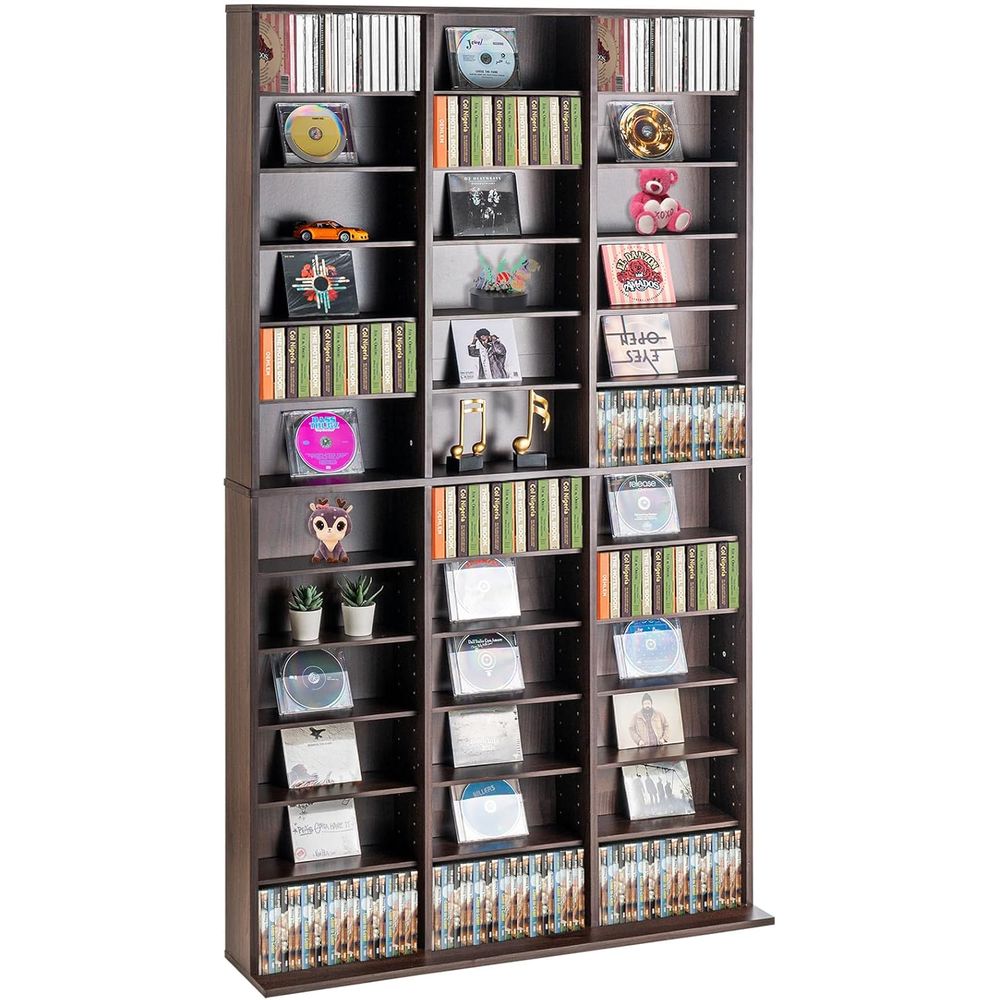 Collectible Collection - Compact Adjustable Media Storage Cabinet for