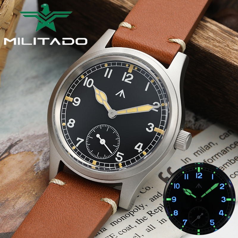 Vintage Watch Crystal - Militado D12 Vintage Watch VD78 Quartz