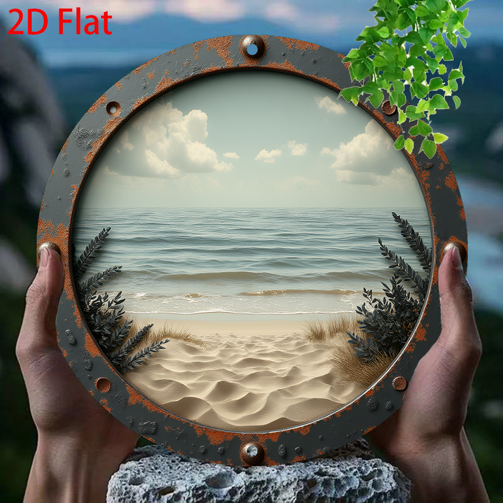 Vintage Collectible Signs - 2D Flat - 1pc Vintage Round