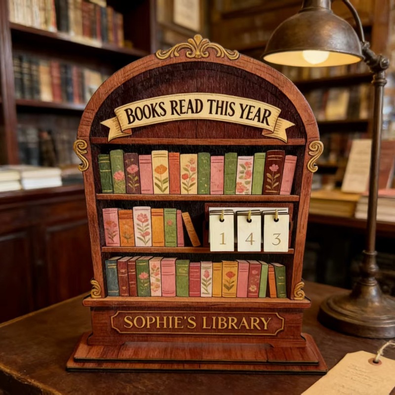 Vintage And Collectible Books - Vintage Wooden Book Page Counter Fun