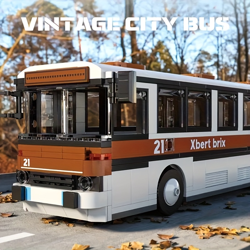 Vintage Collectible Trucks - 1000 - piece Vintage City Bus