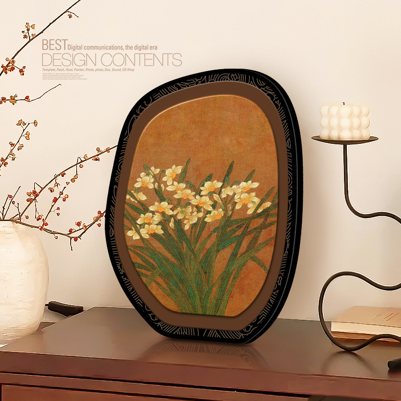 Vintage Item - Brown Vintage Photo Frame Table, Modern