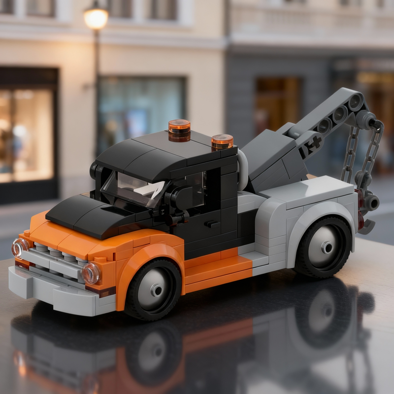 Vintage Collectible Trucks - 164pcs MOC Vintage Tow Truck City