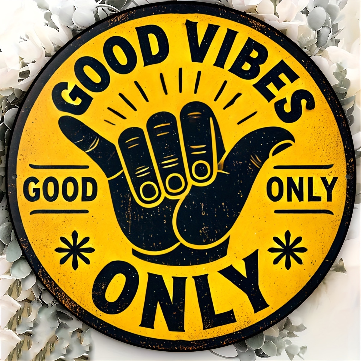 Vintage Collectible Signs - Good Vibes Only