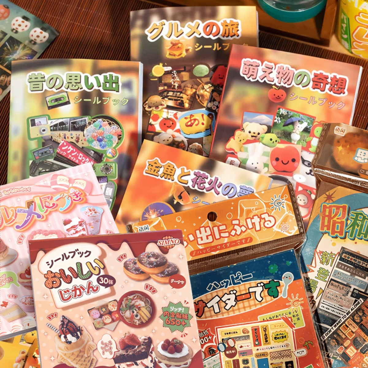 Vintage And Collectible Books - Retro Showa Style Sticker Book Collection