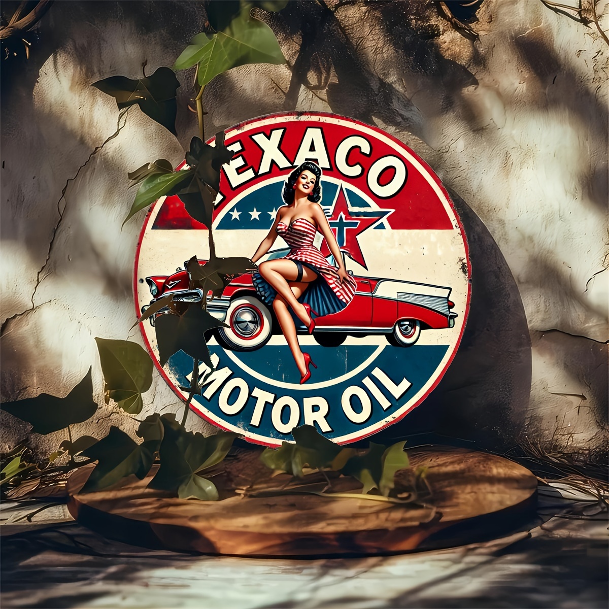 Texaco Motor Oil Vintage Alumi - Vintage Collectible Signs 评论和价格
