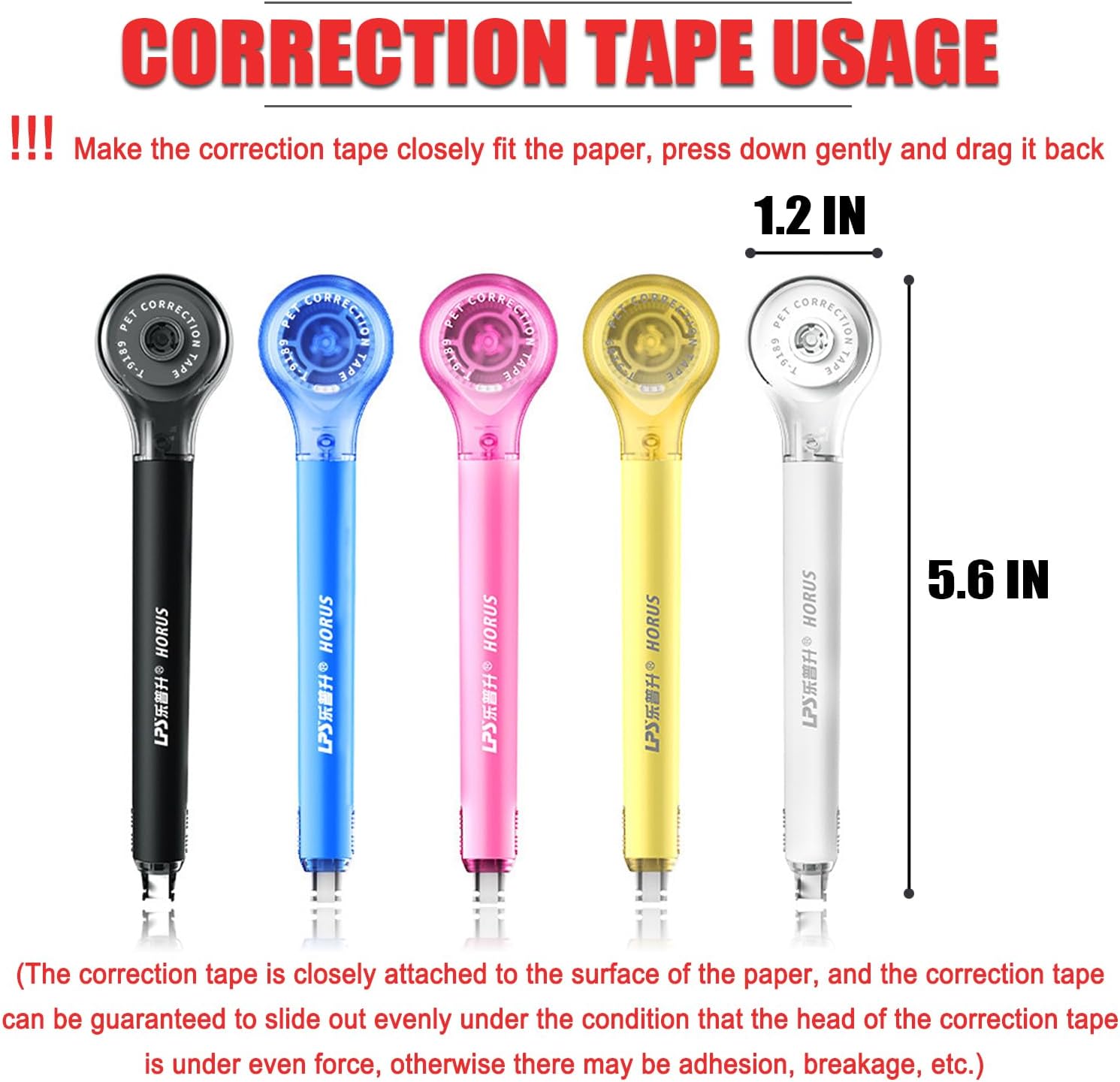 5 Pack White Correction Tape,  - Instant Film Pack 评论和价格