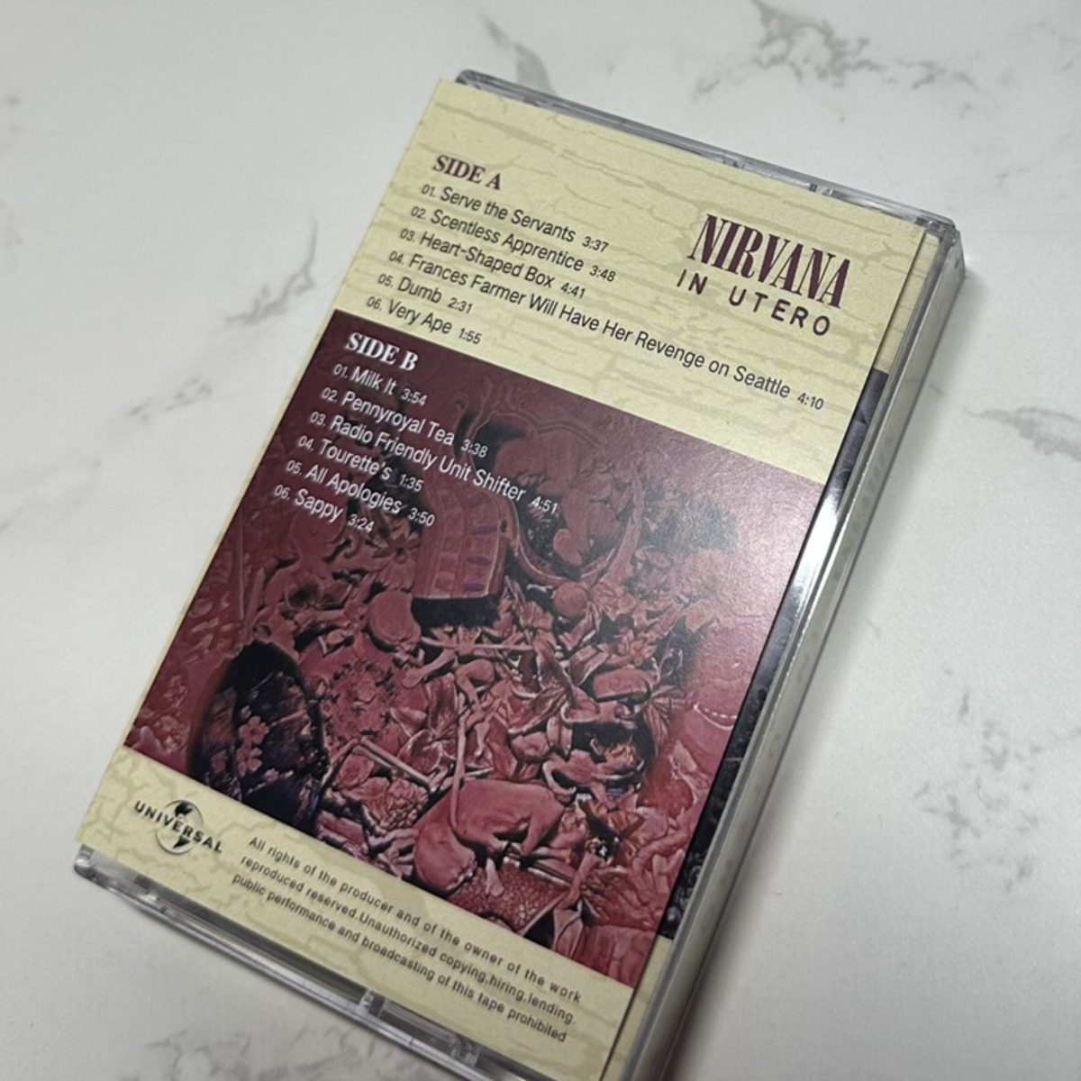 Nirvana in Utero Cassette Tape - Vintage Collection 评论和价格