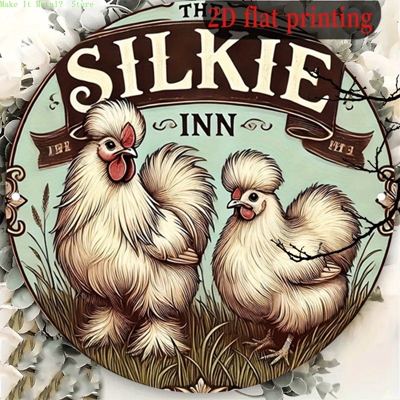 Vintage The Silkie Inn Round T - Vintage Collectible Signs 评论和价格