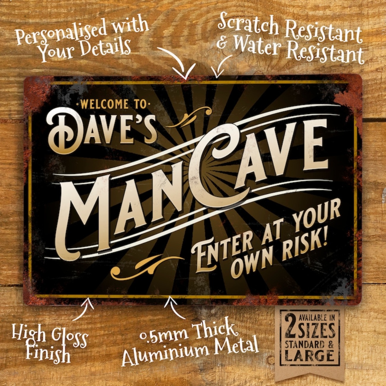 Custom Personalised Vintage Ma - Vintage Collectible Signs 评论和价格