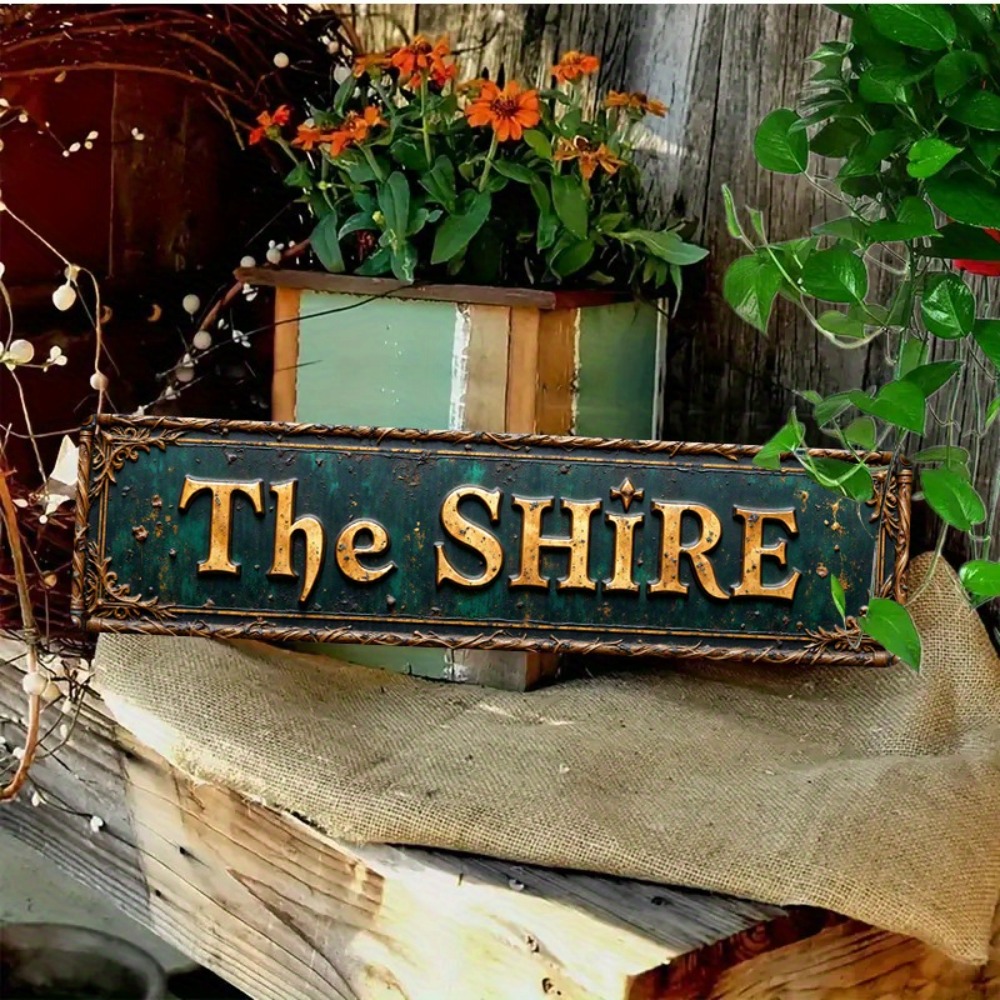 The Shire Vintage Metal Wall S - Vintage Collectible Signs 评论和价格