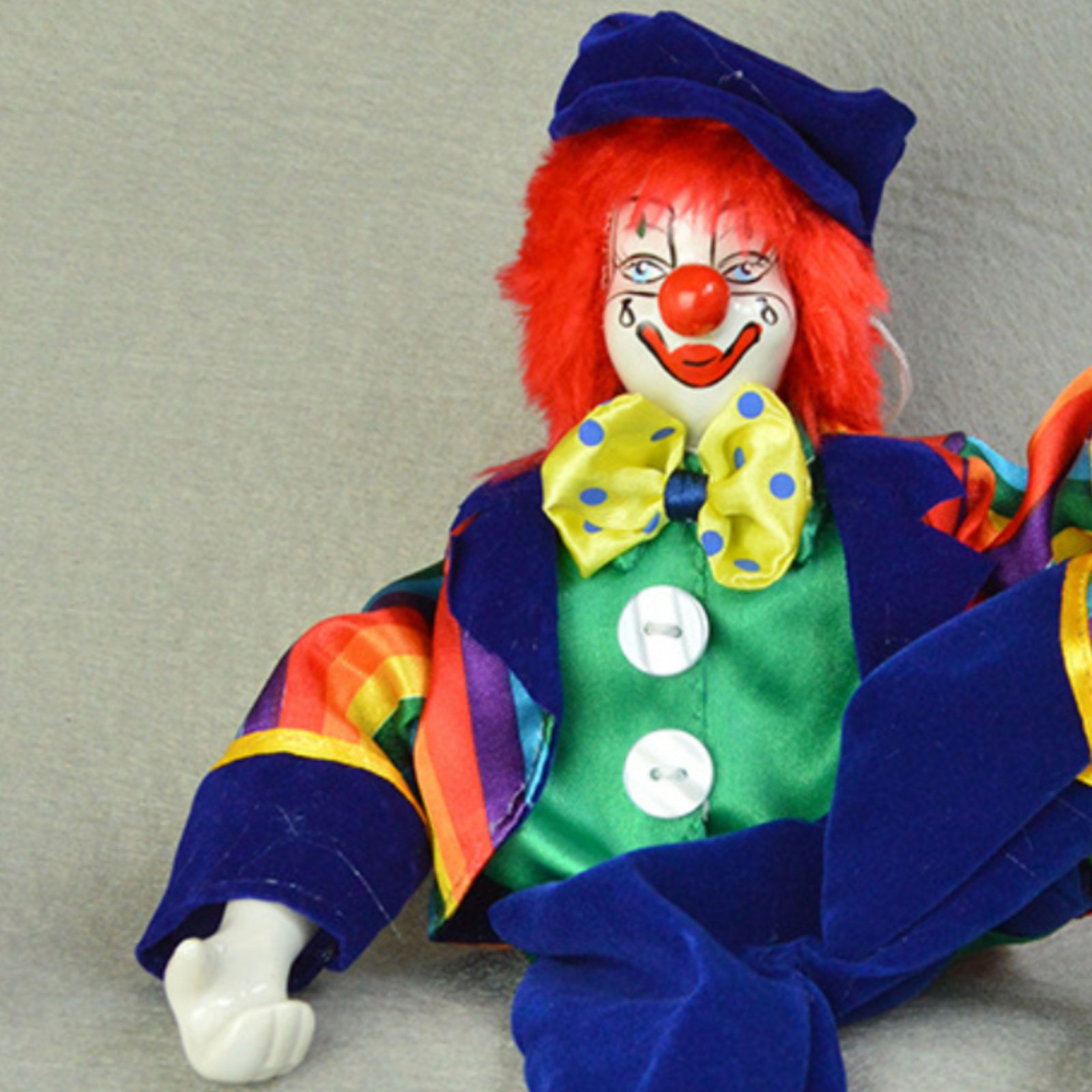 Dangling Leg Clown Doll Handma - Vintage Collectible Figurines 评论和价格