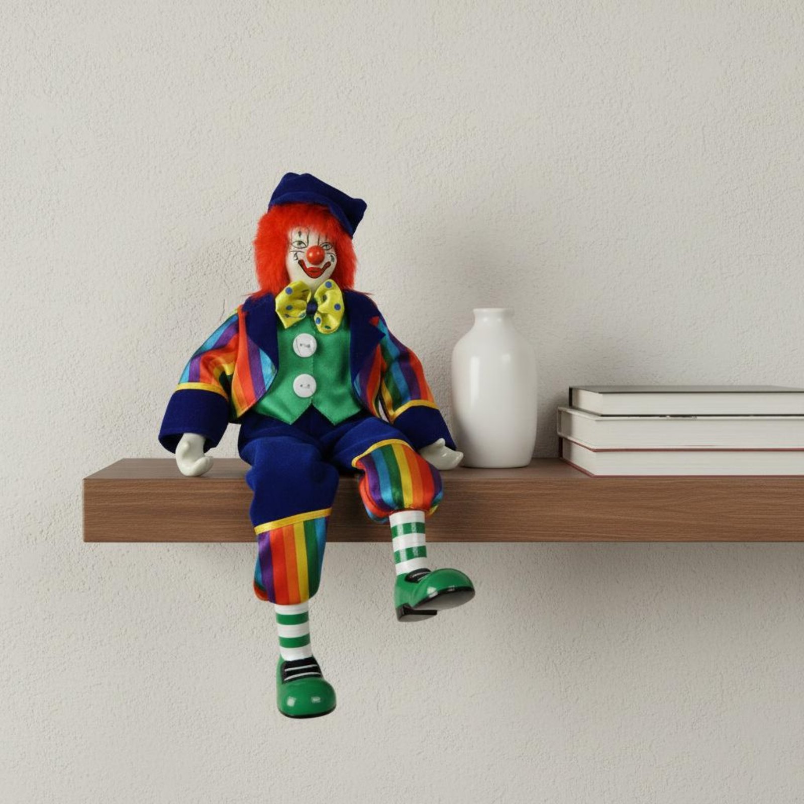 Dangling Leg Clown Doll Handma - Vintage Collectible Figurines 评论和价格