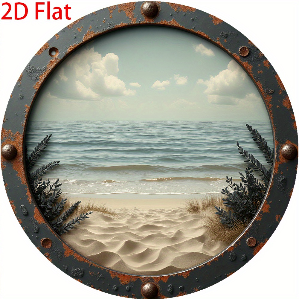 2D Flat - 1pc Vintage Round Al - Vintage Collectible Signs 评论和价格