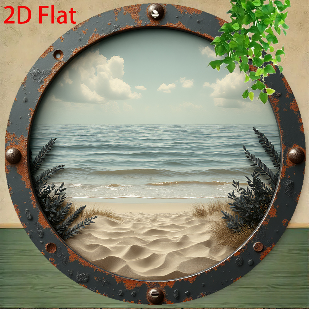 2D Flat - 1pc Vintage Round Al - Vintage Collectible Signs 评论和价格