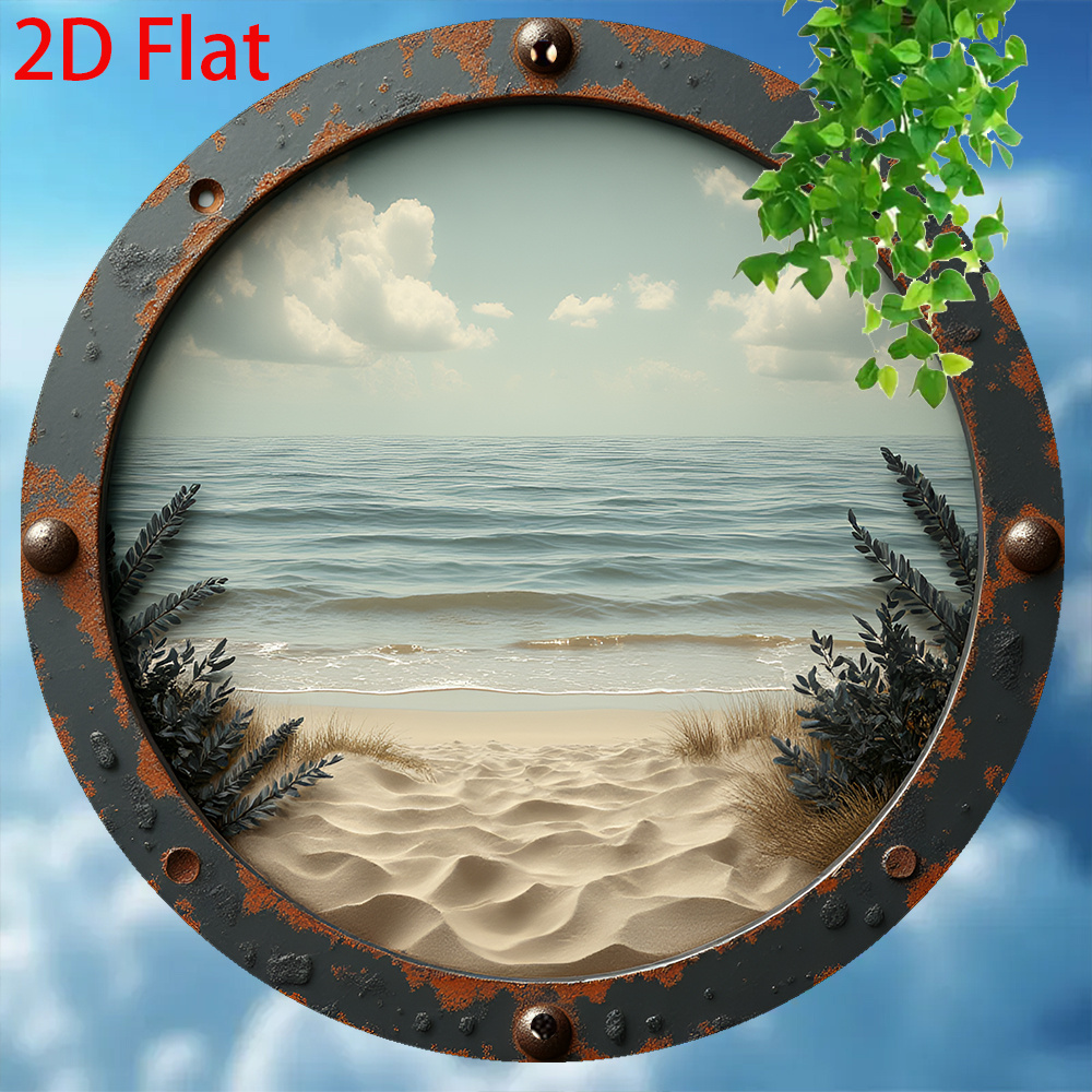 2D Flat - 1pc Vintage Round Al - Vintage Collectible Signs 评论和价格