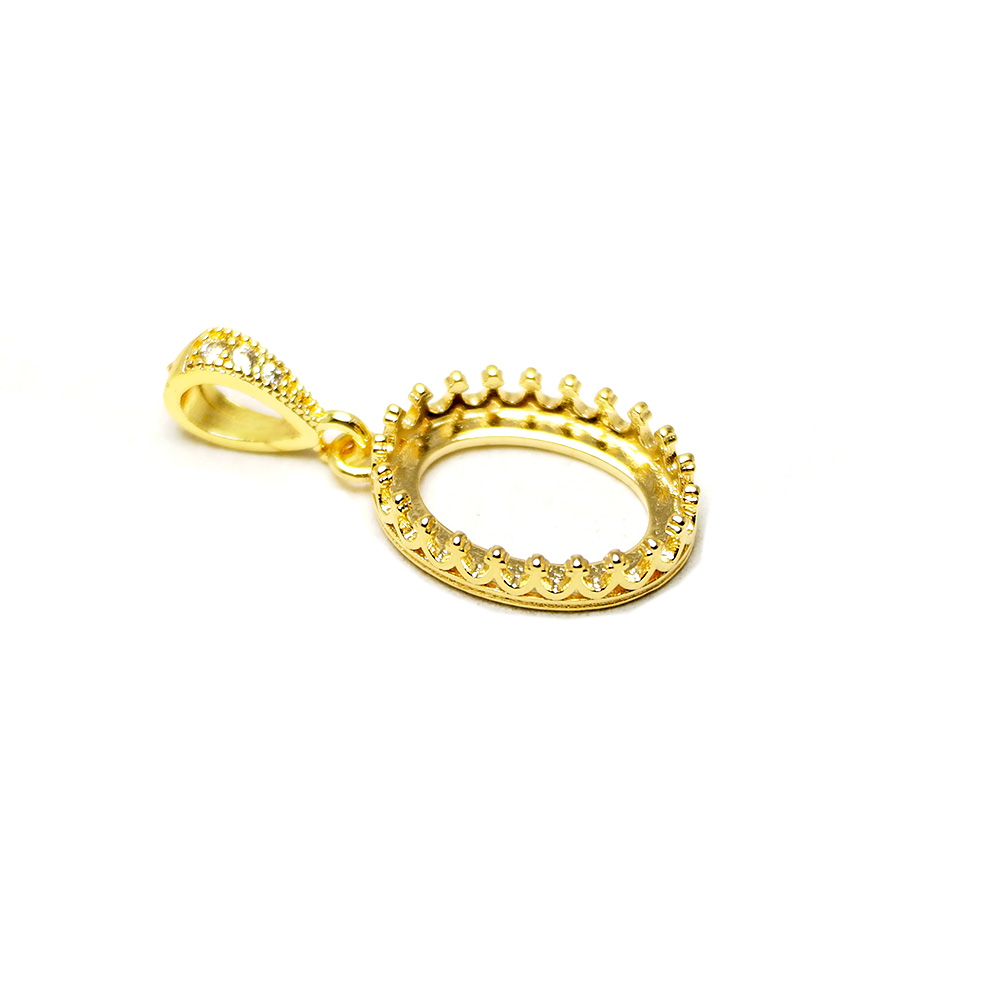 2pcs Crown Drop Necklace Charm - Vintage Item 评论和价格
