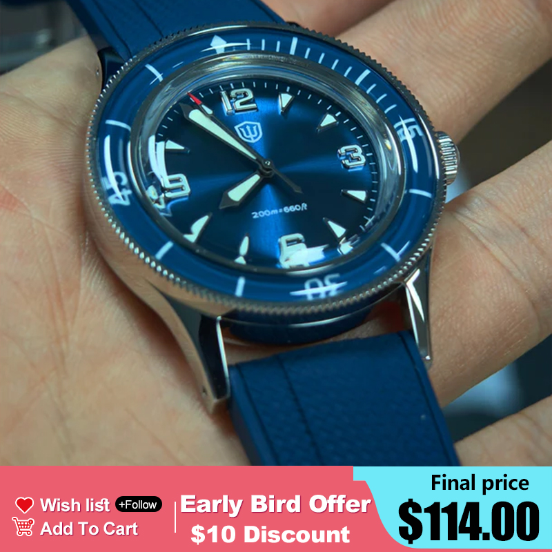 Watchdives WD50Q New  Watch St - Vintage Watch Crystal 评论和价格
