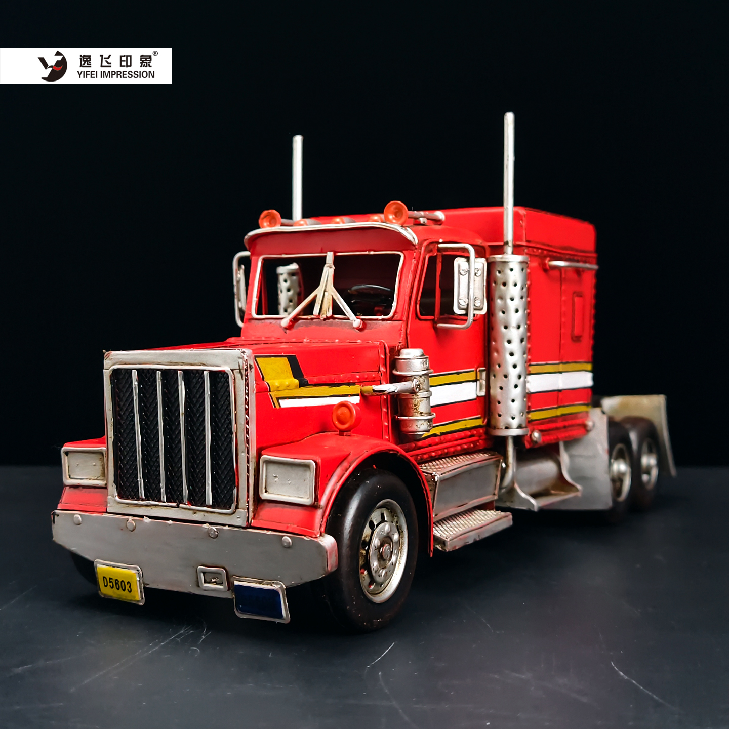 Vintage Red Semi Truck Iron Ar - Vintage Collectible Trucks 评论和价格