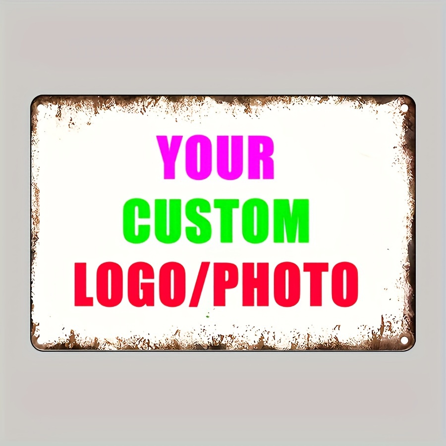 Custom Your Logo/Photo Metal T - Vintage Collectible Signs 评论和价格