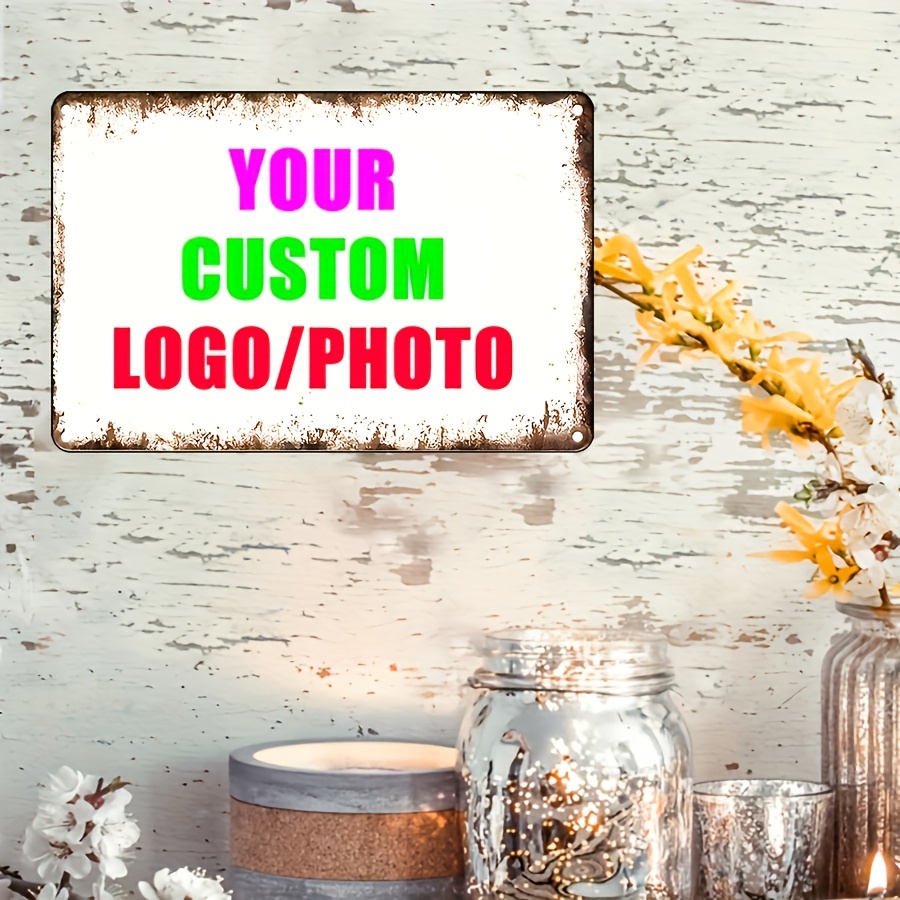 Custom Your Logo/Photo Metal T - Vintage Collectible Signs 评论和价格