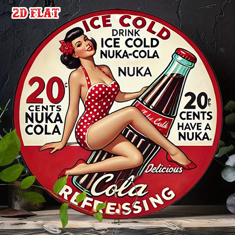 2D Flat, 1pc Retro Pin-Up 7.87 - Vintage Collectible Signs 评论和价格