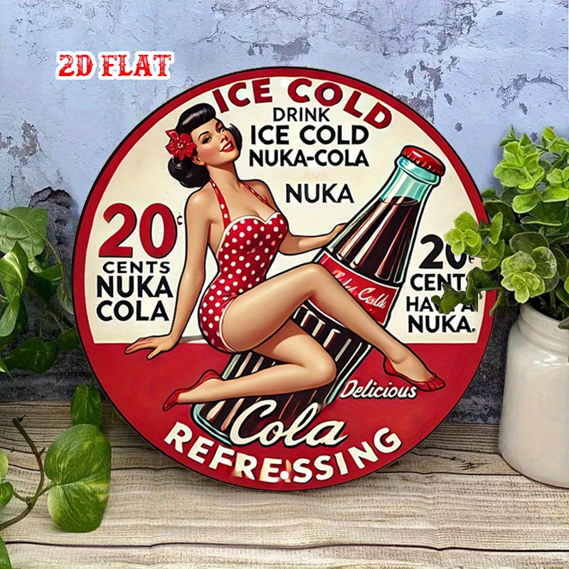 2D Flat, 1pc Retro Pin-Up 7.87 - Vintage Collectible Signs 评论和价格