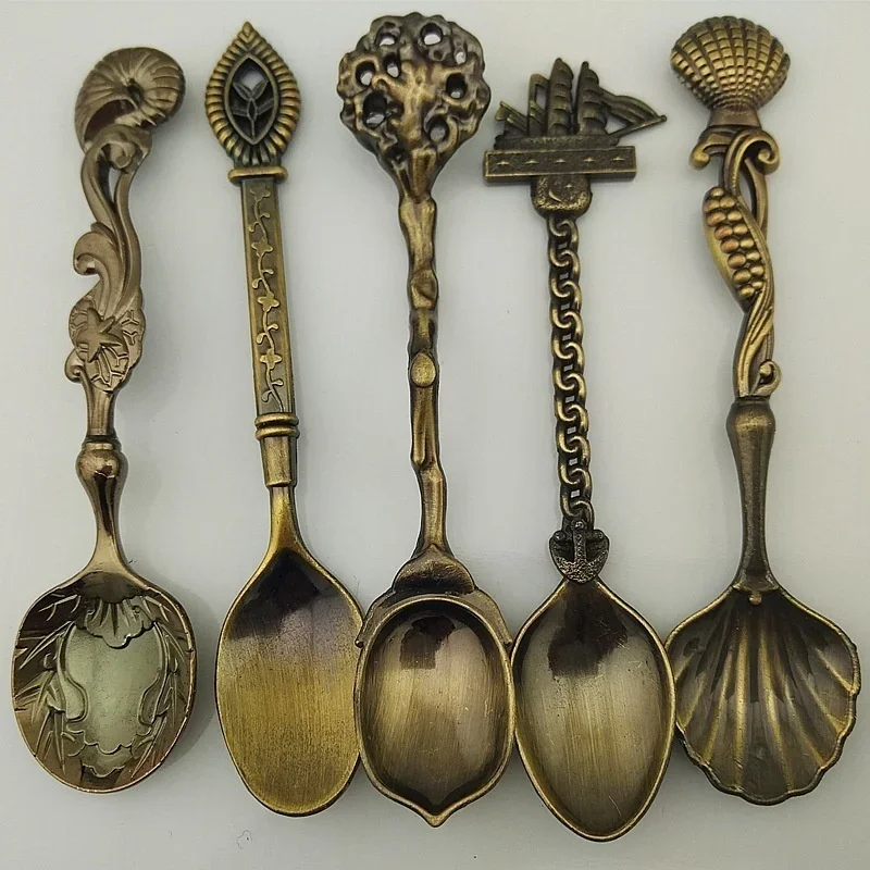 5Pcs/set High Quality Retro Vi - Vintage Collectible Spoons 评论和价格