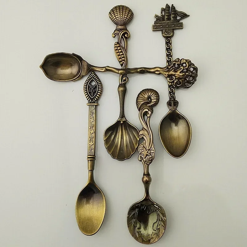 5Pcs/set High Quality Retro Vi - Vintage Collectible Spoons 评论和价格