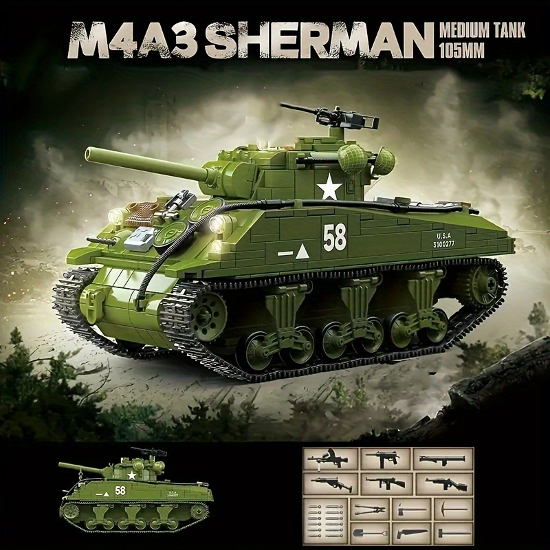 1000+PCS Vintage Tank Building - Vintage Collectible Trucks 评论和价格