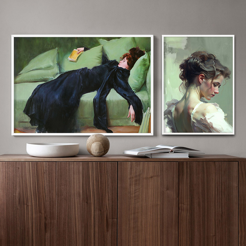 Girl Reading Vintage Oil Paint - Vintage Item 评论和价格