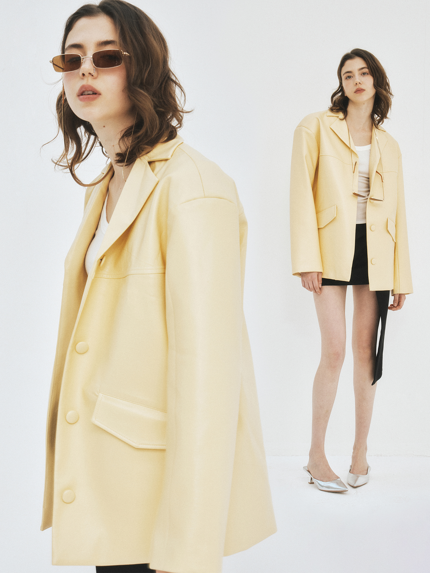 Elegant Vintage Style Yellow L - Vintage Collectible Clothing 评论和价格