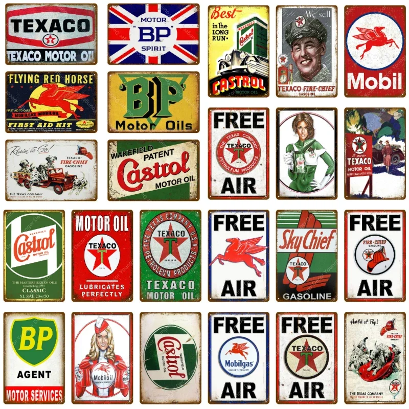 Vintage Texaco Motor Oil Signs - Vintage Collectible Signs 评论和价格