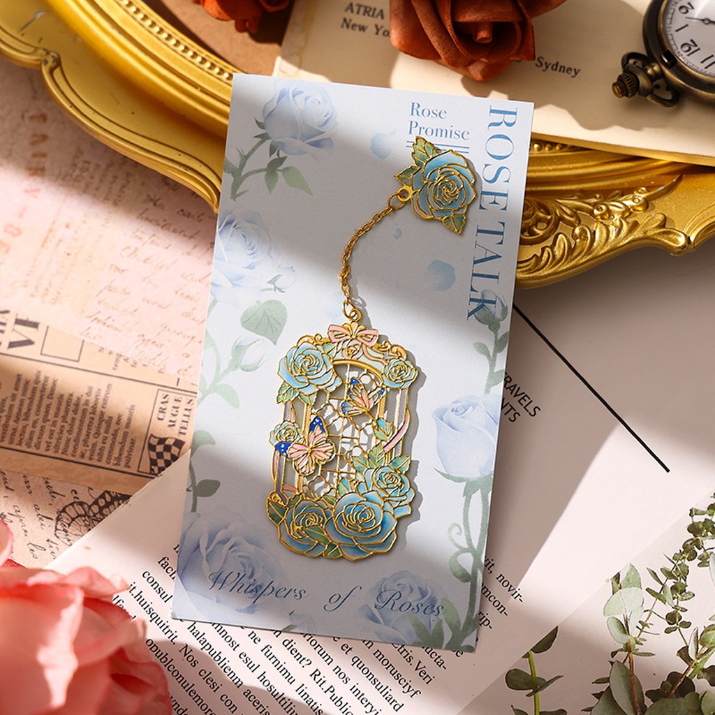 Vintage Hollow Rose Bookmark D - Vintage And Collectible Books 评论和价格