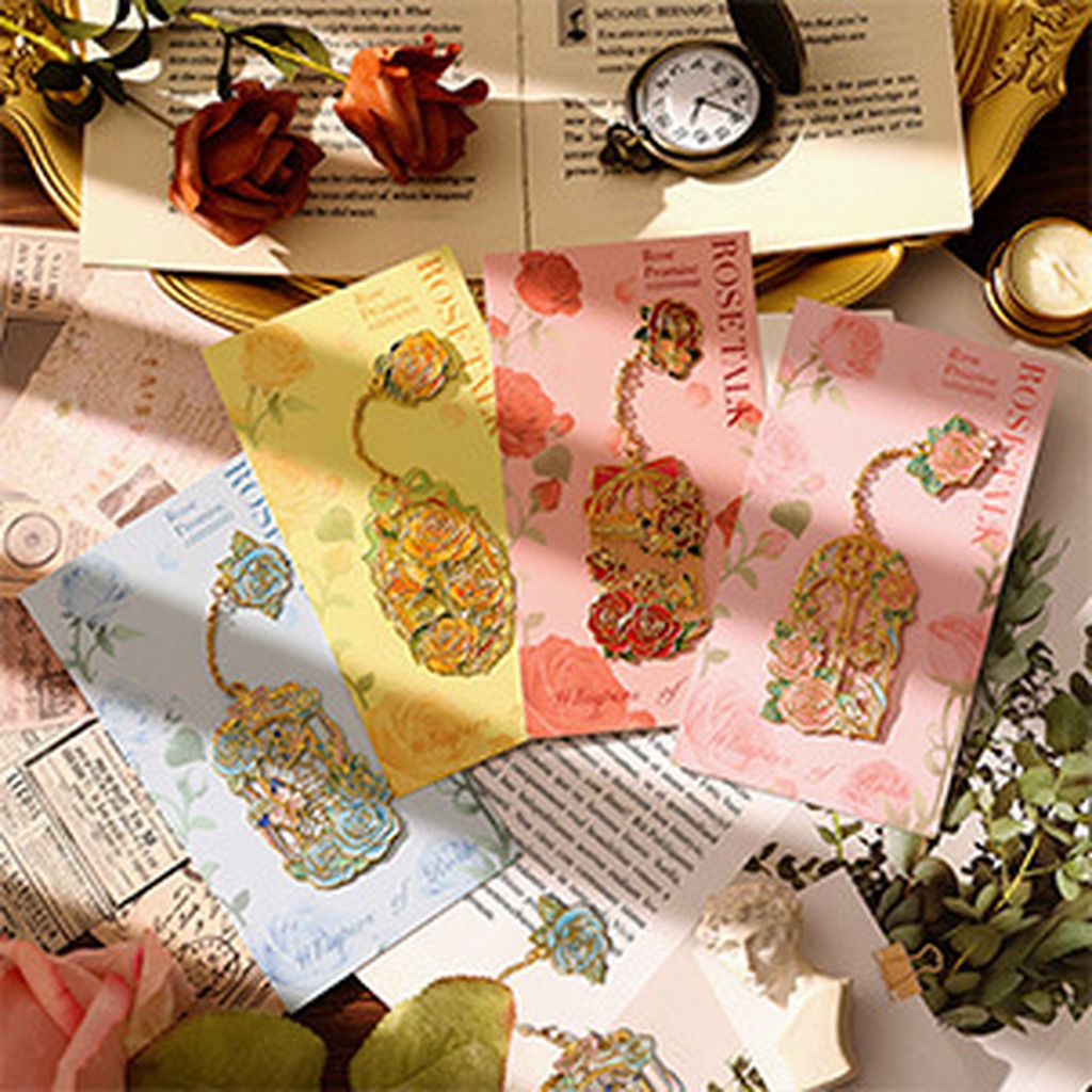 Vintage Hollow Rose Bookmark D - Vintage And Collectible Books 评论和价格
