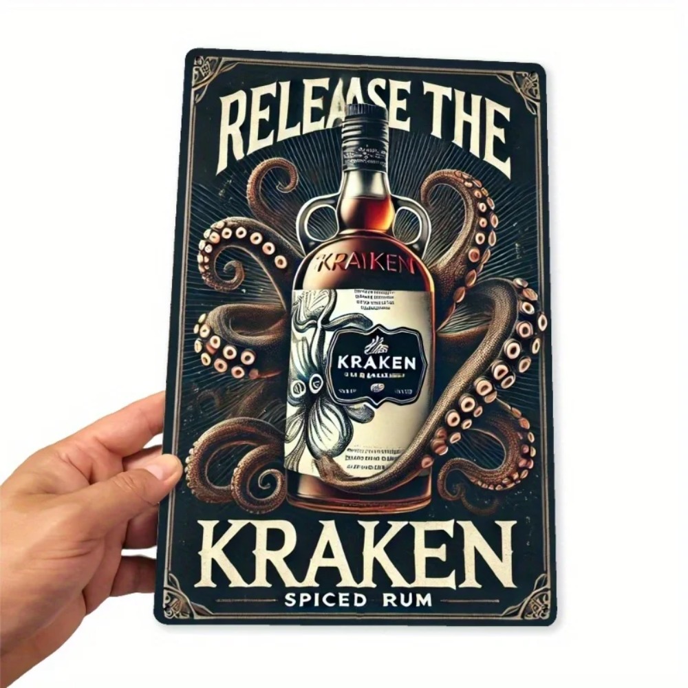 Vintage Kraken Spiced Rum Meta - Vintage Collectible Signs 评论和价格