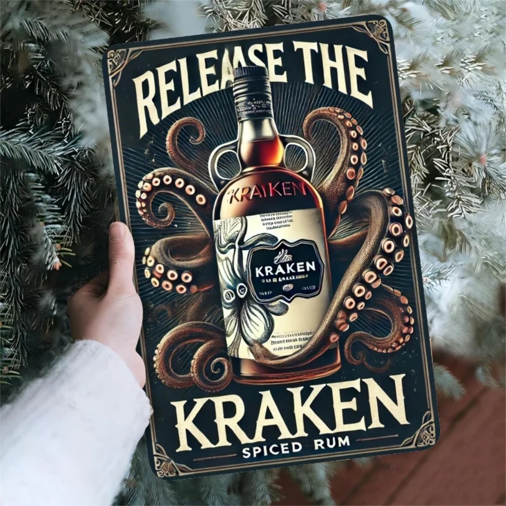 Vintage Kraken Spiced Rum Meta - Vintage Collectible Signs 评论和价格