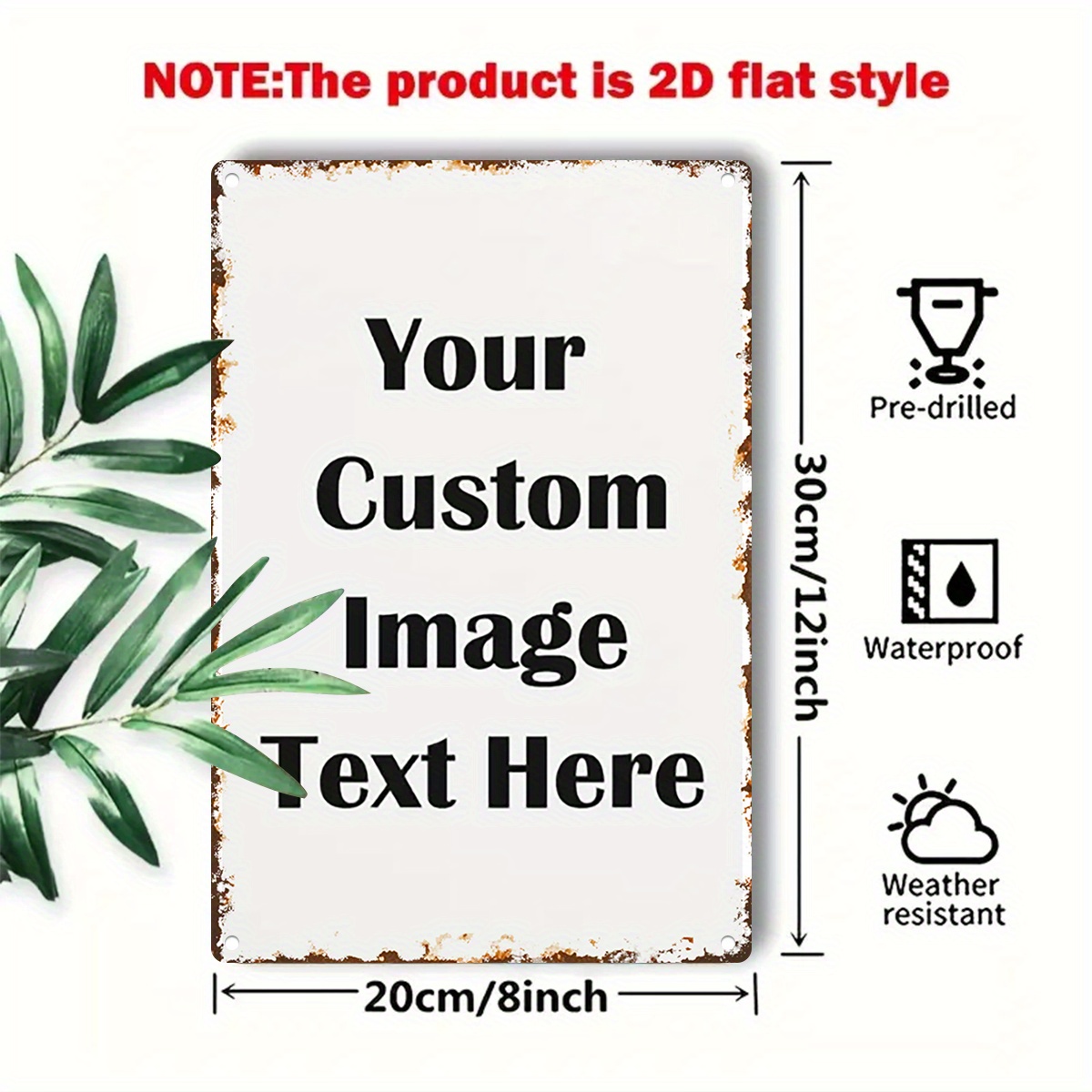 Custom Image/Text Metal Tin Si - Vintage Collectible Signs 评论和价格