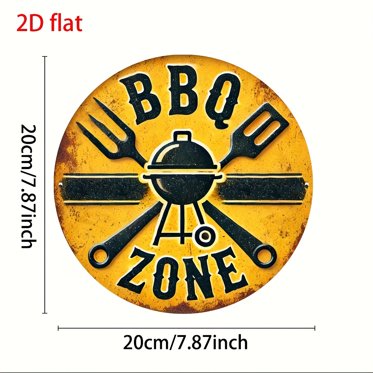 2D Flat, 2D Flat 1pc, Vintage  - Vintage Collectible Signs 评论和价格