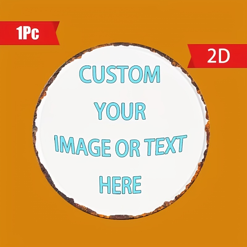 Custom Round Metal Tin Sign, P - Vintage Collectible Signs 评论和价格