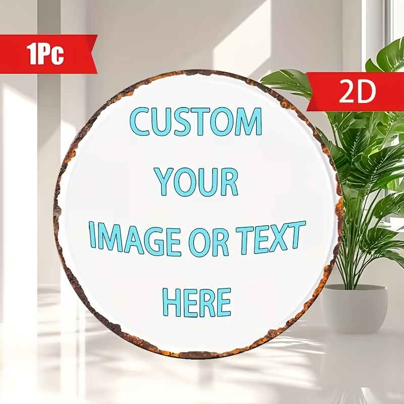 Custom Round Metal Tin Sign, P - Vintage Collectible Signs 评论和价格